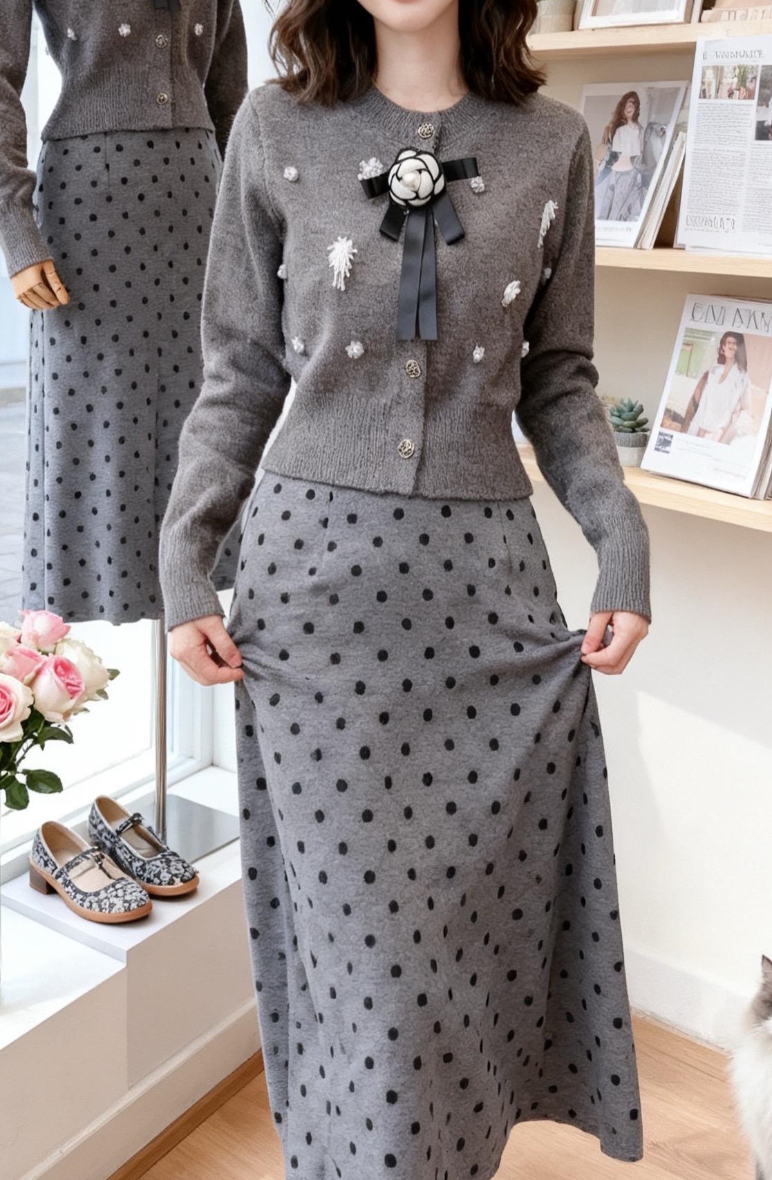 现代民族连衣裙